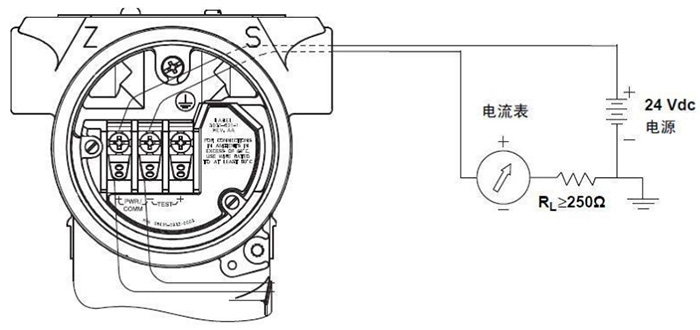 防爆磁致伸縮液位計端子接線(xiàn)圖