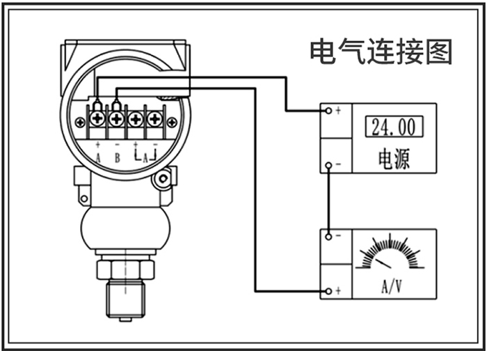 高壓型壓力變送器接線(xiàn)圖