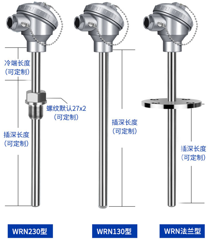 t型熱電偶安裝方式分類(lèi)圖