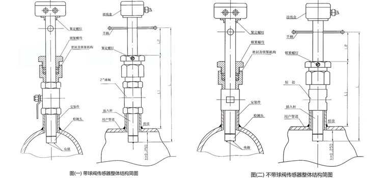 插入式污水流量計結構圖